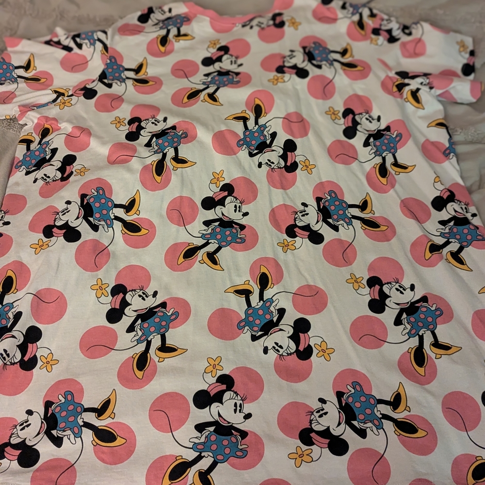 Minnie Mouse Women's Graphic T-Shirt Dress